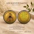 Sfântul Arsenie Boca / Tatăl Nostru - Localizator Icon TAG - Icoana ta protectoare