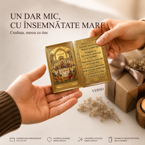 Cina Cea De Taină / Tatăl Nostru - card-icoană – Credința, mereu cu tine