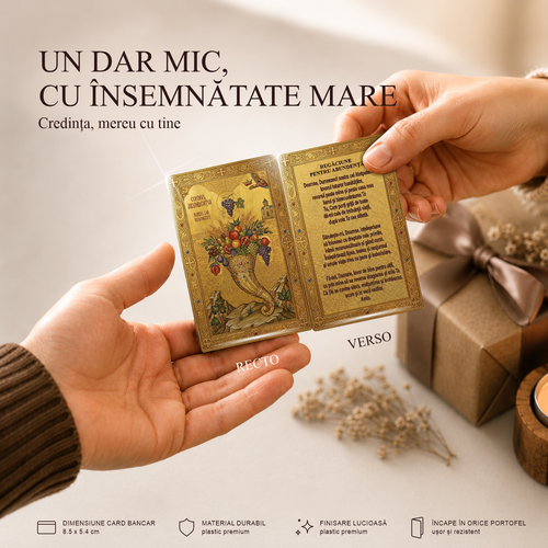 Cornucopia / rugăciune Abundență - card-icoană – Credința, mereu cu tine
